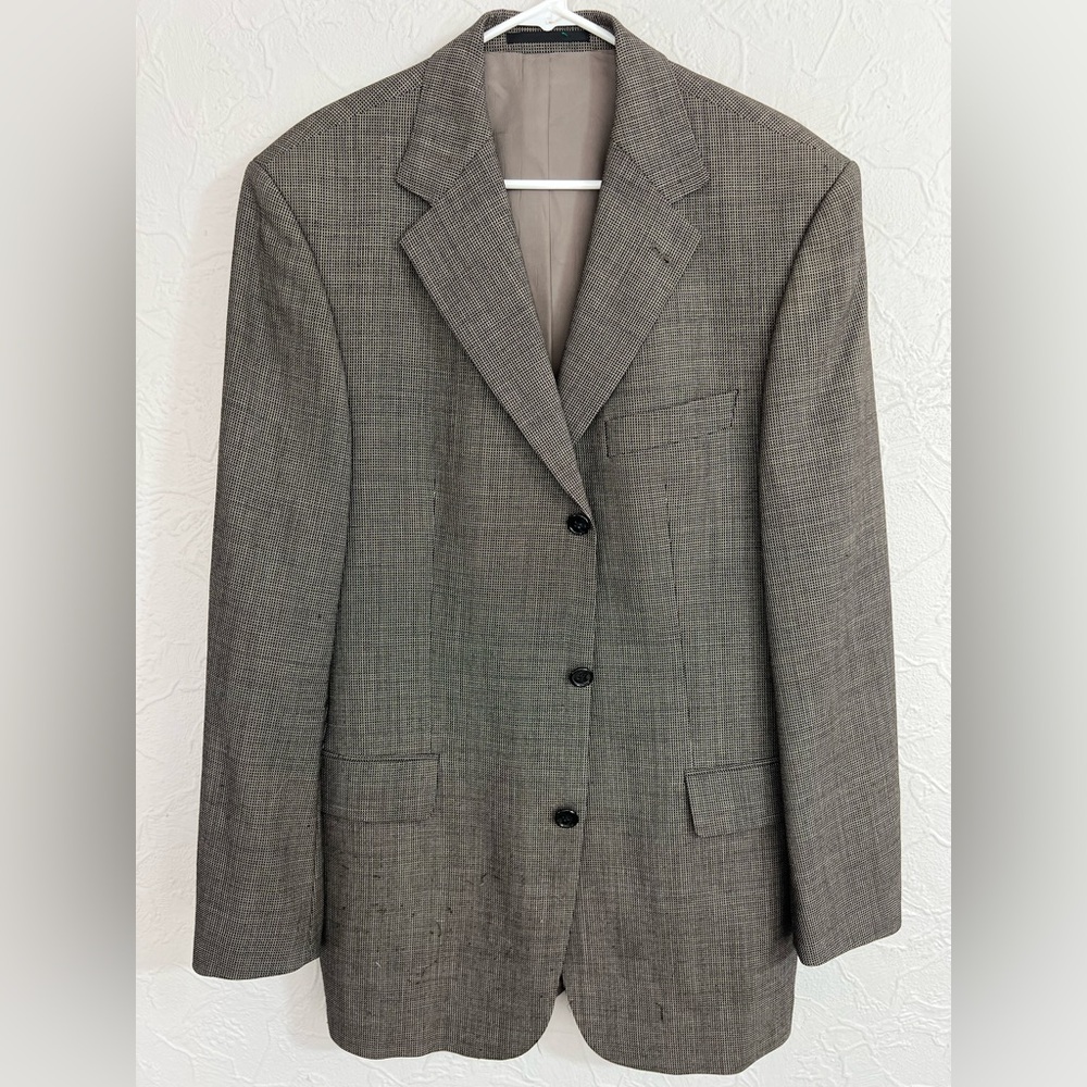 Hugo Boss Twill Blazer Mens 42L Artemis/Akropolis Sports Coat Jacket Wool